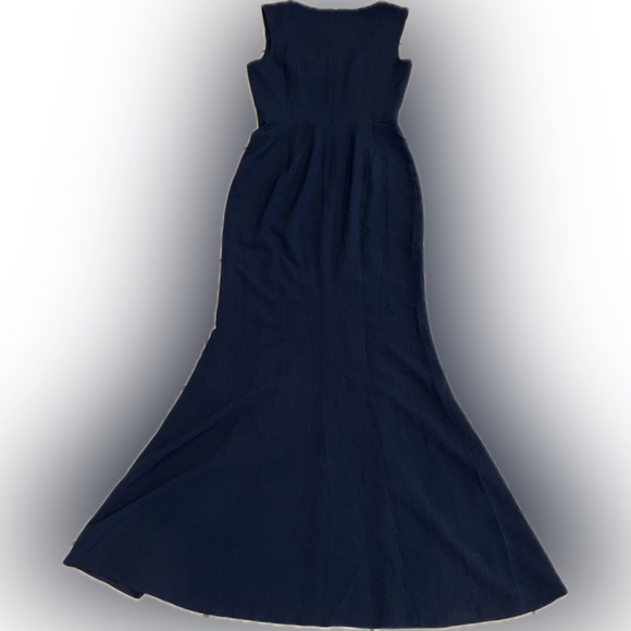 NWOT Dress The Population Midnight Blue Monroe Side Slit Gown sz L - Picture 6 of 9